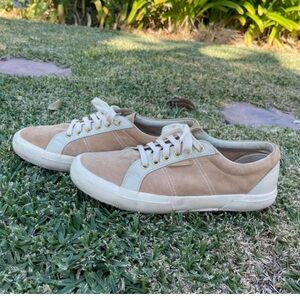 Superga x Scotch & Soda Men's Beige and White Sneakers